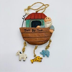 Noah’s Ark Christmas Holiday Ornament Two By Two Bible Story